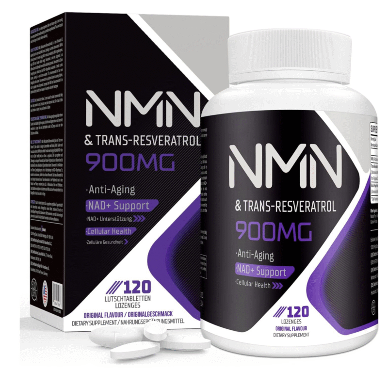 ملحق NMN Trans-Resveratrol العضوي 900mg 3-in-1