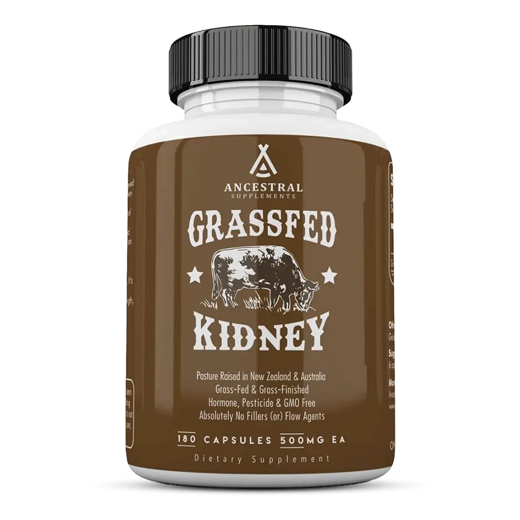 Grass Fed Beef Kidney 180 cap