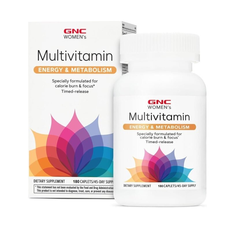 GNC Women’s Energy and Metabolism Multivitamin, for Focus, Calorie Burn, Active Nutrition, Immune and Bone Health, Beauty, 90 Caplets