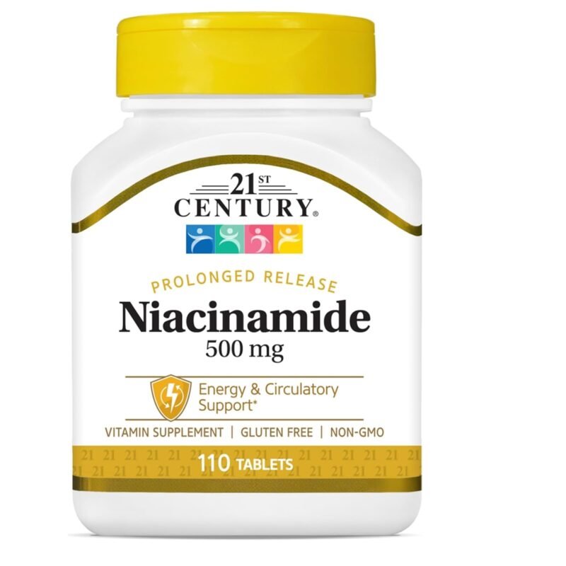 21st Century Niacinamide 500 mg Prolonged Release Tablets, 110 Count