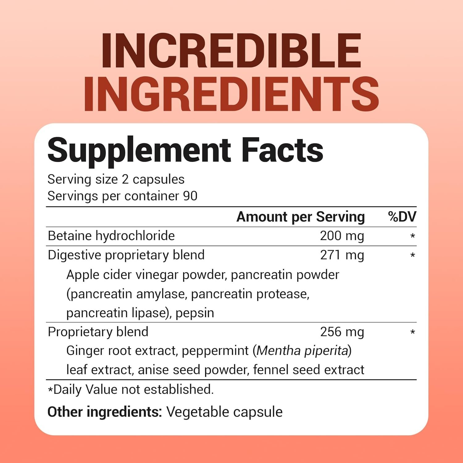 Dr. Berg Advanced Digestive Enzymes with Apple Cider Vinegar - Includes Digestive Health Ingredients Like Betaine Hydrochloride (HCI), Ginger Root & Peppermint Leaf - 180 Capsules - الصورة 2