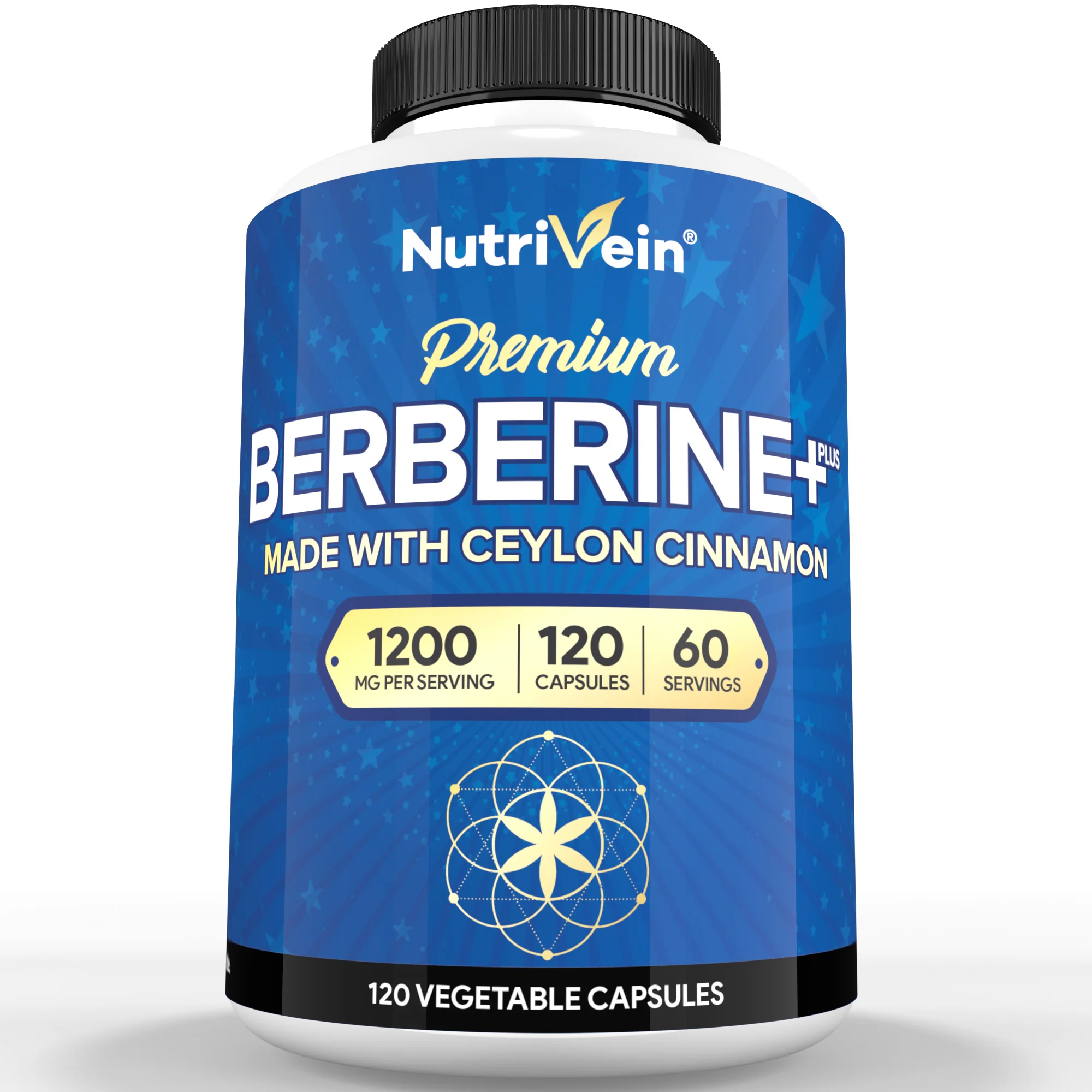 Berberine Plus Organic Ceylon Cinnamon - 120 Capsules