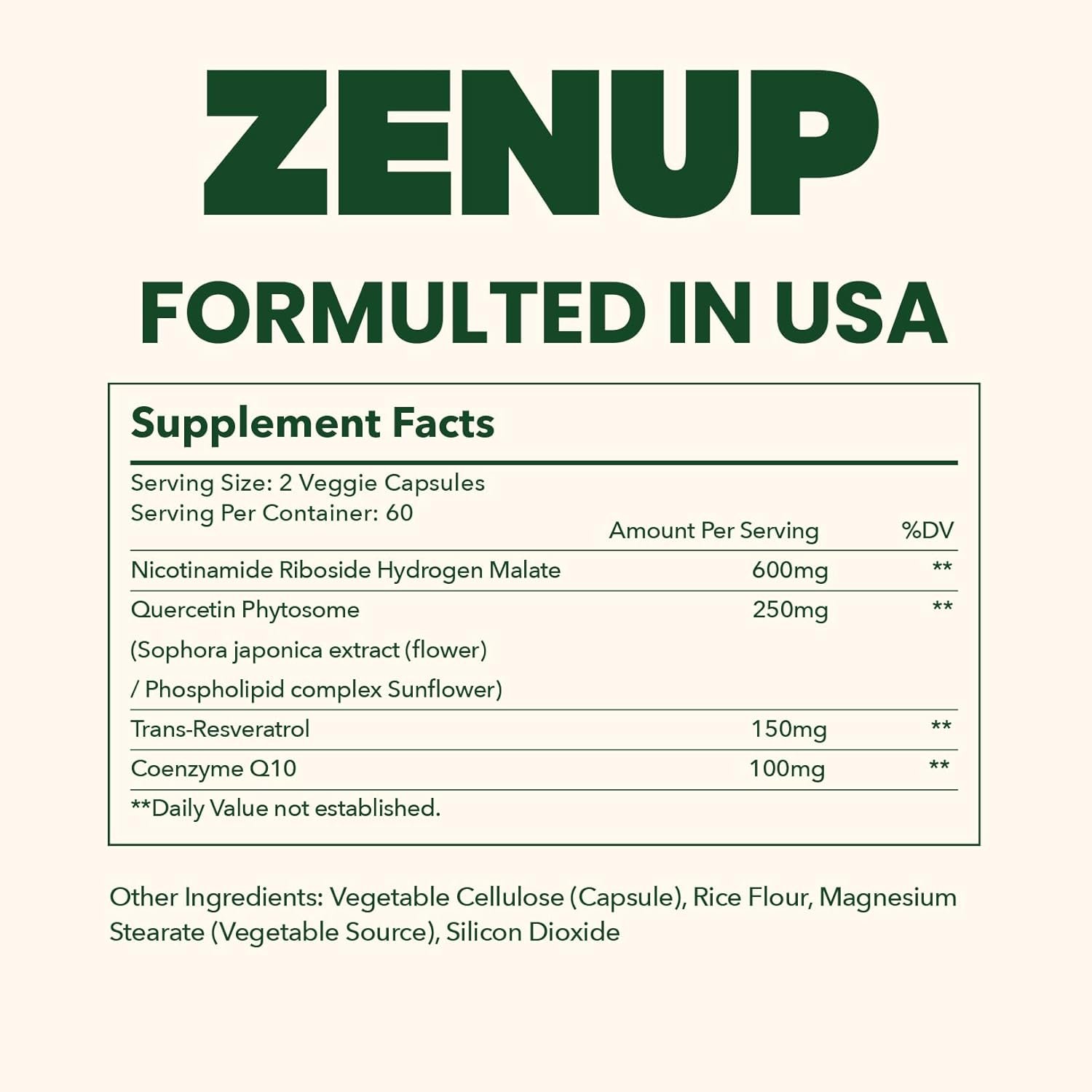 NAD+ Supplement | 1100mg Liposomal Nicotinamide Riboside with Resveratrol & Quercetin | Anti-Aging, Cellular Energy | 120 Caps - الصورة 2