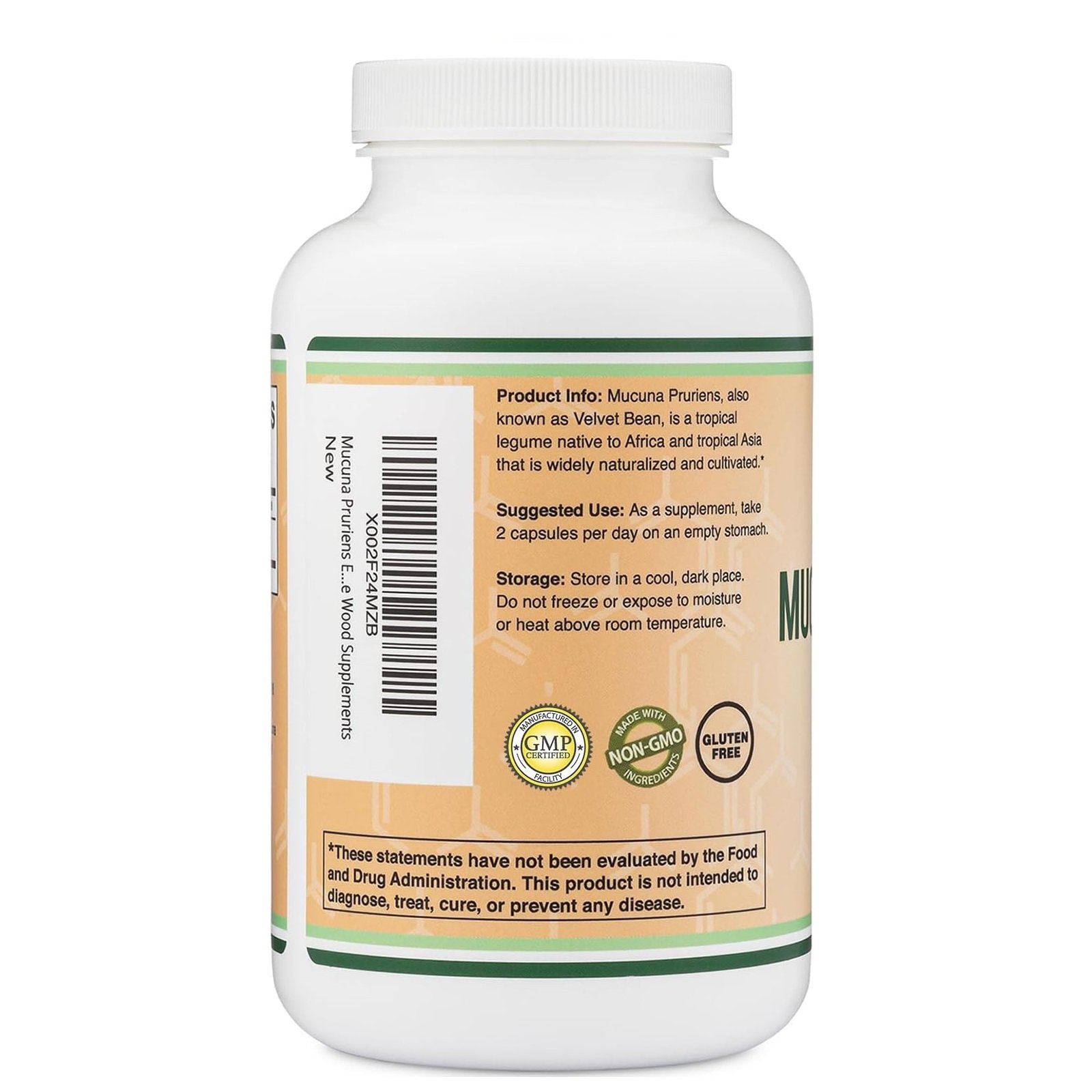 مكملات خشبية مزدوجة كبسولات مستخلص برورينز من موكونا - تعزيز الدوبامين - 210 قطعة 1000 ملغ لكل وجبة 20% فاصوليا مخملية لدعم المزاج والتحفيز تم اختبارها قبل طرف ثالث - الصورة 3