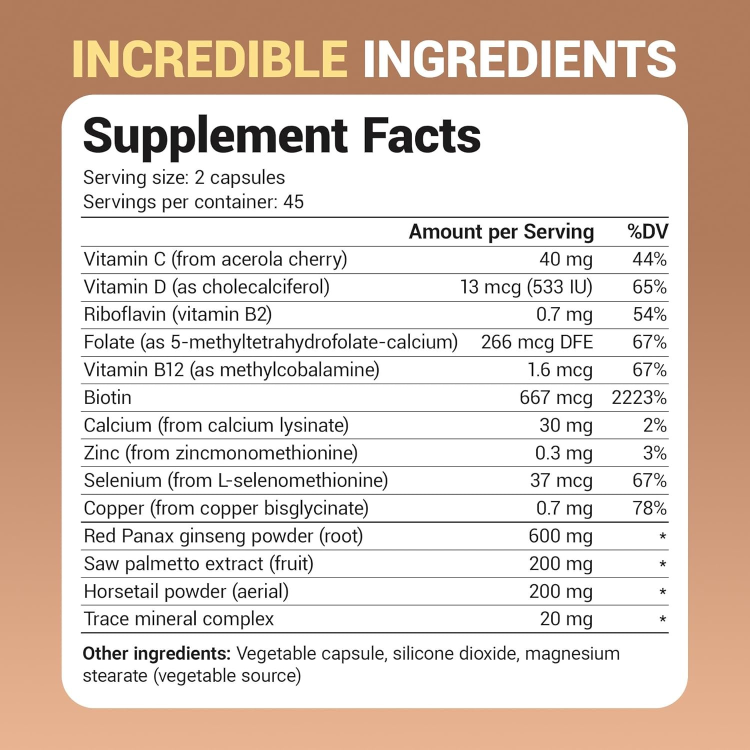 Dr. Berg All-in-One Vitamins for Hair, Skin, & Nails - Advanced Formula with Biotin, Saw Palmetto, DHT Blocker, & Trace Minerals - 90 Veg Capsules - الصورة 2