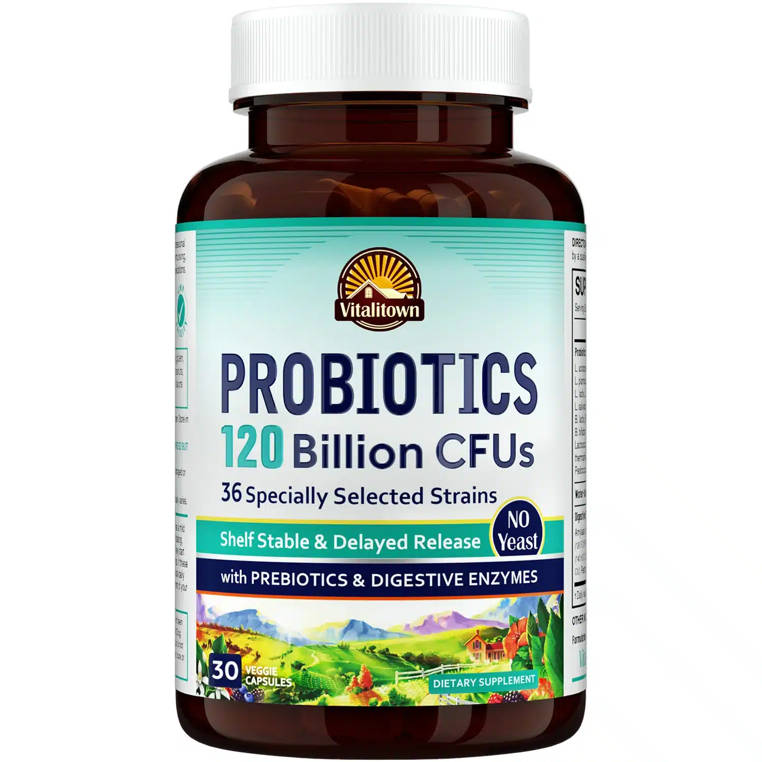 VITALITOWN Probiotics 120 Billion CFUs