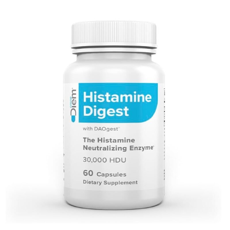 Omne Diem DAO 30,000 HDU - 60 Caps - Histamine Neutralizing Enzyme - Relieve Histamine Intolerance with Diamine Oxidase - The Original Tested DAO Enzyme Supplement