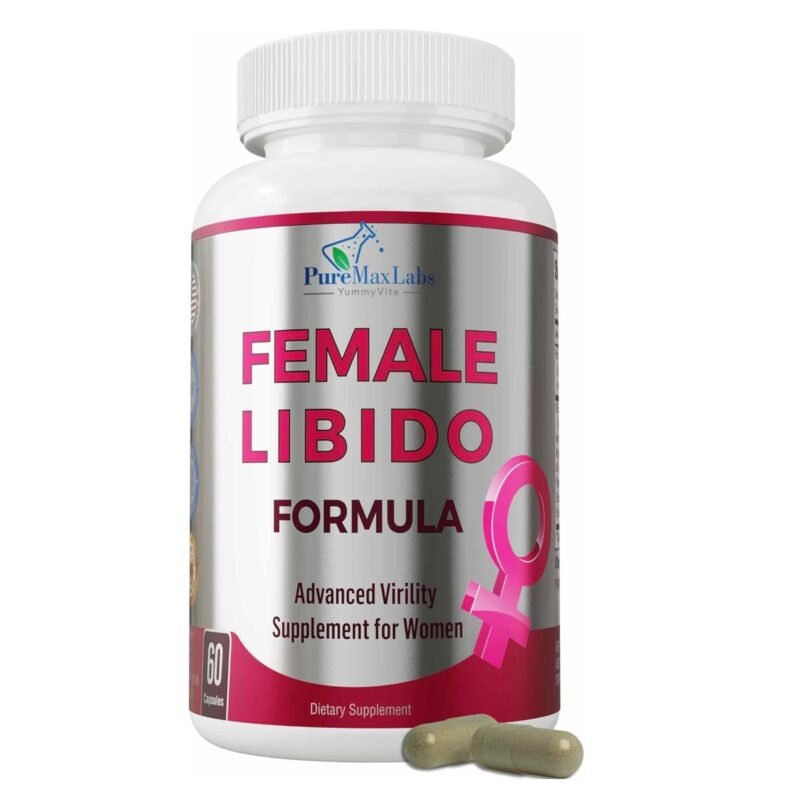 Female Libido Formula, Advanced Virility Supplement for Women with Epimedium Horny Goat Weed, Maca, Tribulus, Ginseng for Desire, Energy, Non-GMO, 60 Capsules