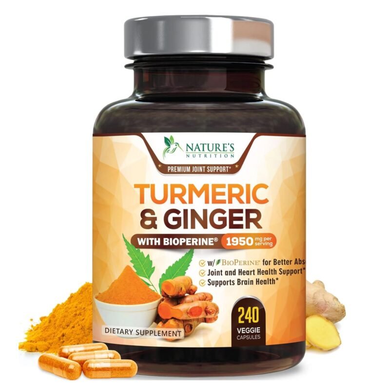 Turmeric Curcumin Max Potency Curcuminoids 1950mg 240 Capsules (نسخة)