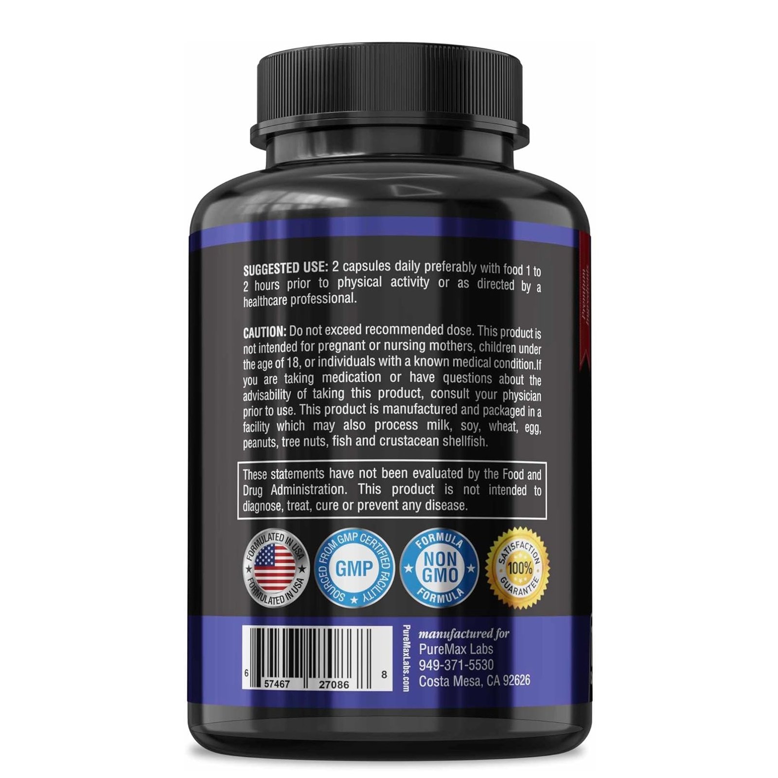 Goat Weed Extra Strength -120 Capsules w. Maca, L-Arginine, Ginseng - Boost Desire, Performance, Stamina, Energy, Non-GMO Formula, 120 Capsules - الصورة 2