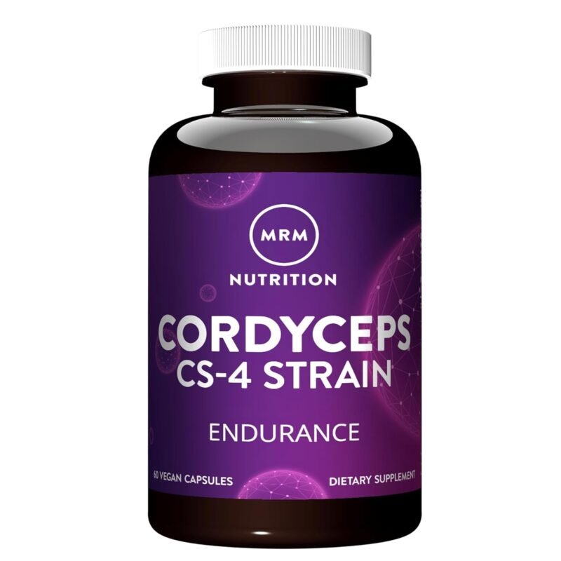 MRM Nutrition Cordyceps | CS-4 Strain | Endurance | Adaptogens | Mushrooms | Energy + Endurance | Vegan | 60 Servings