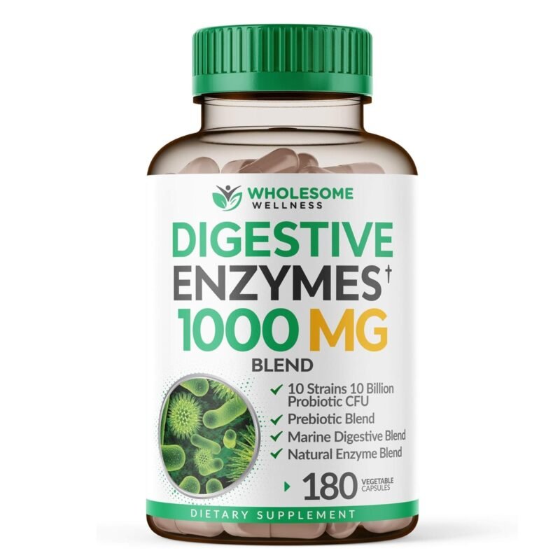 Wholesome Wellness Digestive Enzymes 1000MG
