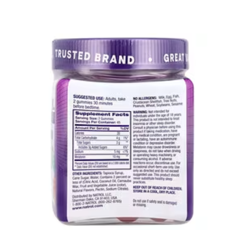 Natrol Melatonin Gummies – 5mg, 10mg, Timed Release, Melatonin Supplements for Restful Sleep - الصورة 2