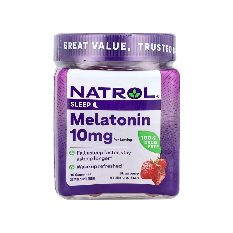 Natrol Melatonin Gummies – 5mg, 10mg, Timed Release, Melatonin Supplements for Restful Sleep