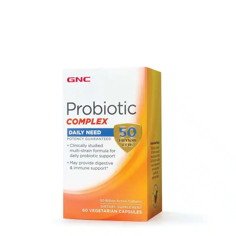 GNC Probiotic Complex Daily Need 50 Billion CFU Digestive Immune 60 Capsules