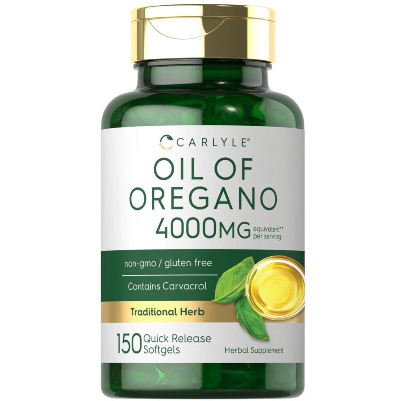 Carlyle Oregano Oil Supplement | 150 Softgel Capsules