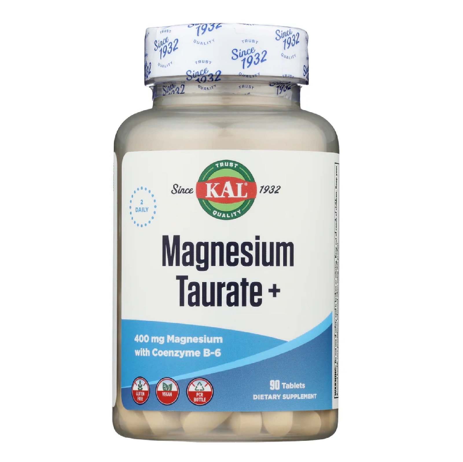 KAL, Magnesium Taurate+, 90 Tablets