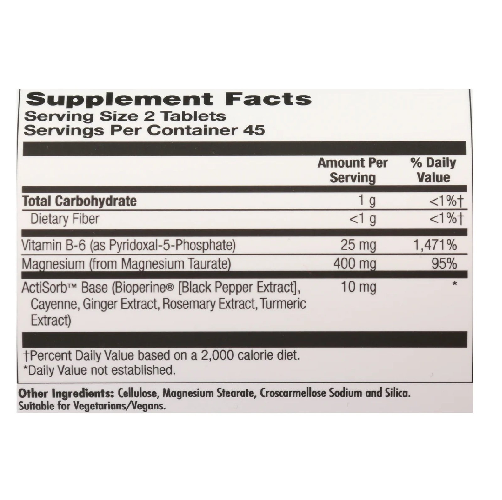 KAL, Magnesium Taurate+, 90 Tablets - الصورة 2