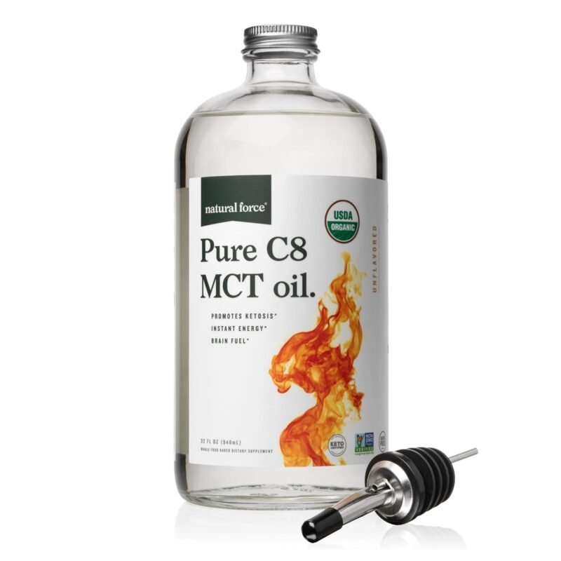 Aceite MCT C8 puro orgánico Natural Force - Líquido