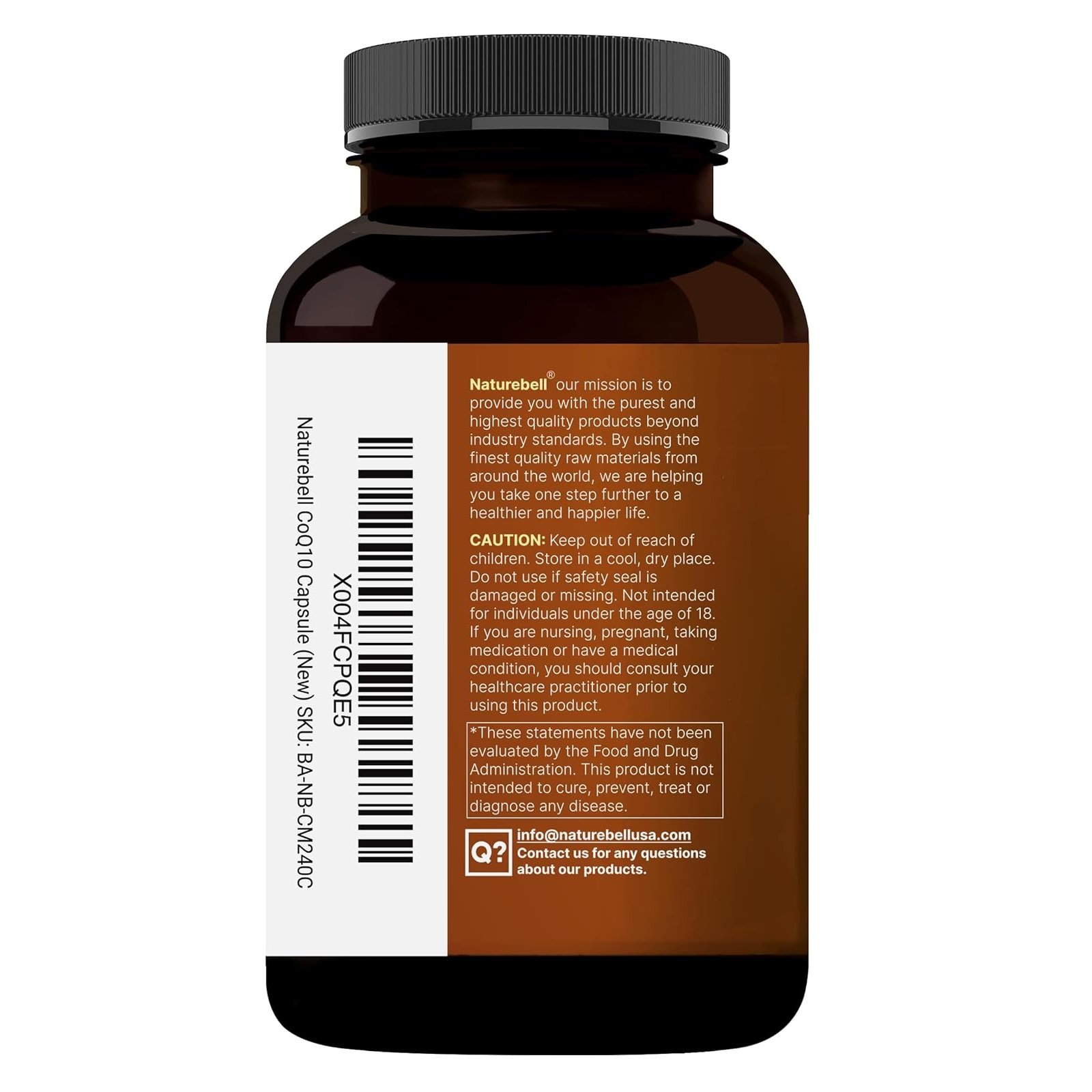 NatureBell CoQ10 100mg with Omega 3, 240 Capsules | Stable High Absorption Form – Antioxidant Support for Heart & Energy Health – Extra Strength Coenzyme Q10 Supplement - الصورة 3
