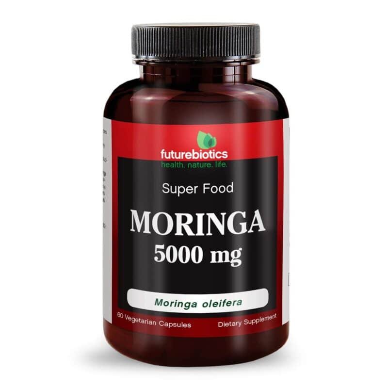 FutureBiotics Moringa 5000 mg 60 Vegetarian Capsules