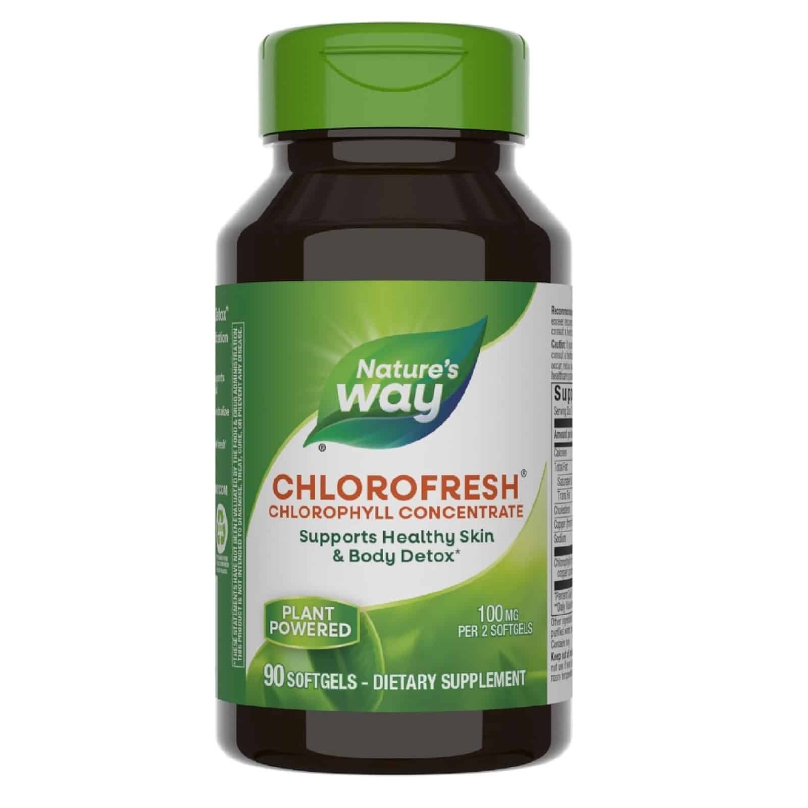 Nature's Way, Chlorofresh®, Chlorophyll Concentrate, 90 Capsules (50 mg per Capsule)