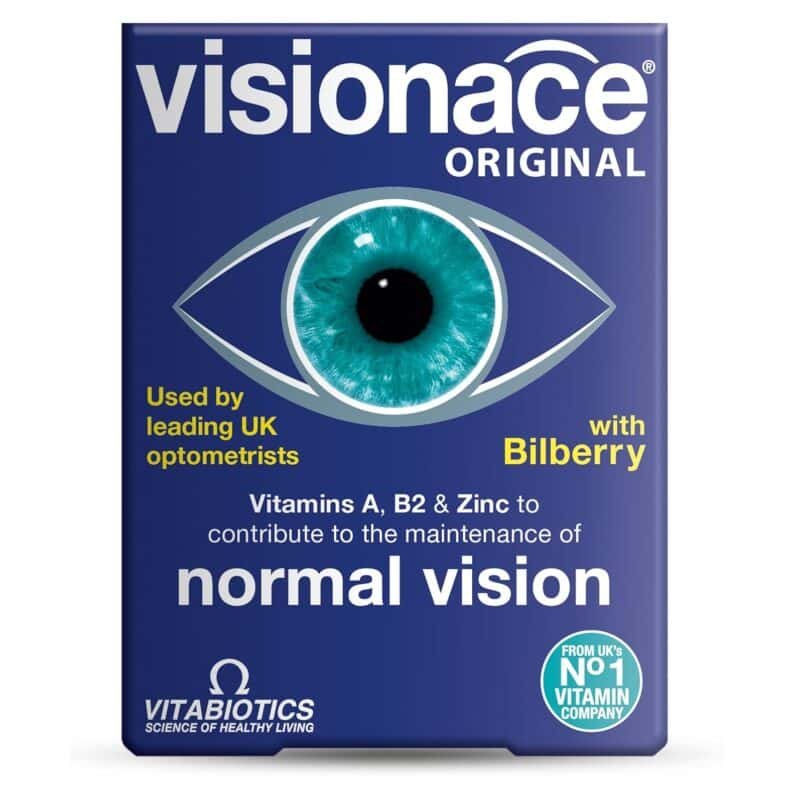 Vitabiotics Visionace Original - Nutritional Multivitamin for Normal Vision | Vitamins A, B2 and Zinc - 30 Tablets