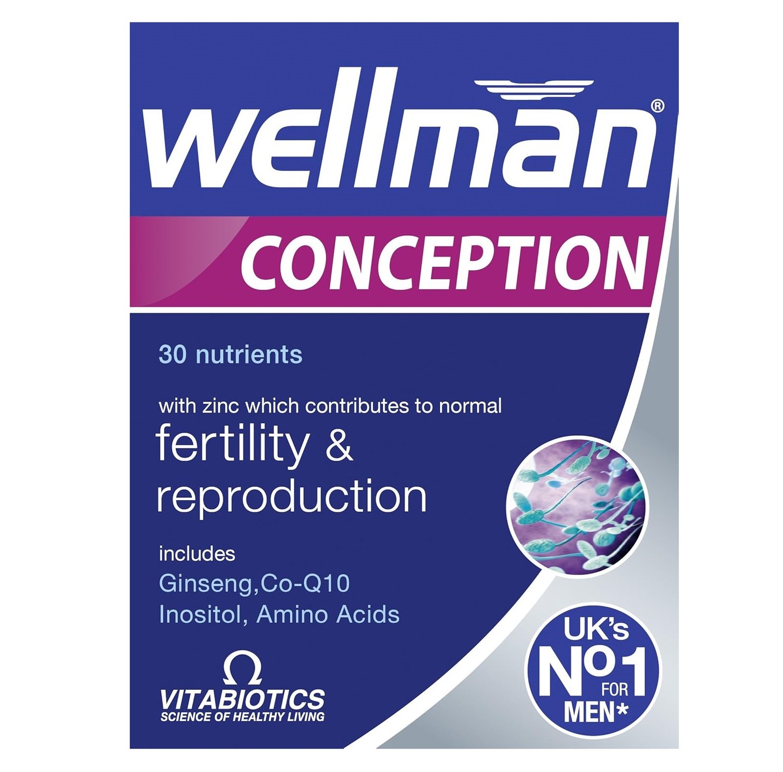 Vitabiotics Wellman Conception Tablets 30 Capsules