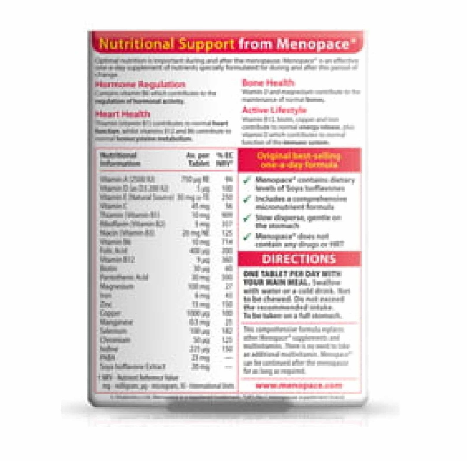 Menopace Original, 30 tablets - الصورة 2