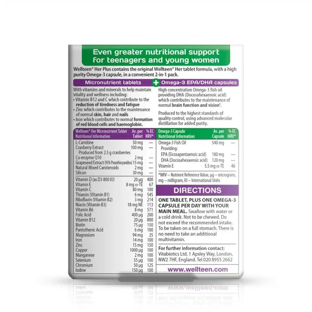 Wellteen Her Plus 56 Tablets - الصورة 2