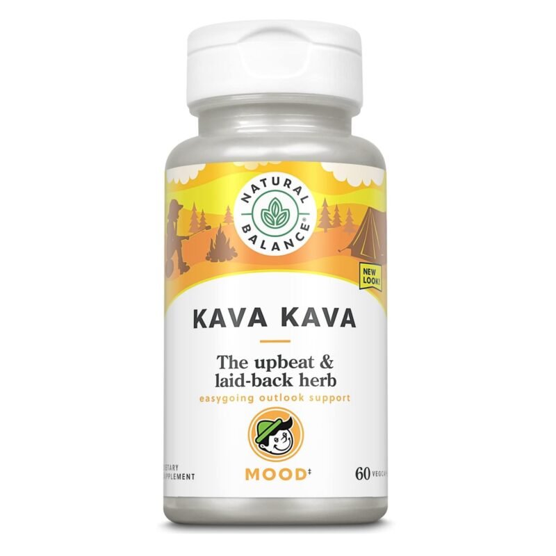 Natural Balance Kava Kava Root Extract, 70mg Kavalactones, 60 Vegetarian Capsules