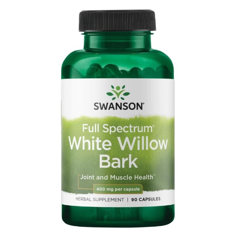 Swanson White Willow Bark 400 Milligrams 90 Capsules