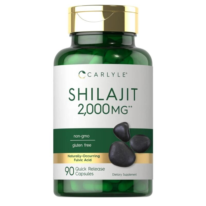 Carlyle Shilajit Capsules | 90 Count | Non-GMO and Gluten Free Supplement