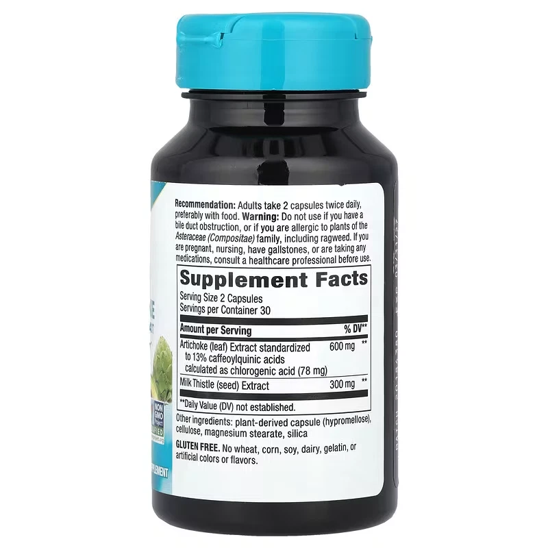 Nature's Way, Artichoke, Premium Extract, 60 Vegan Capsules - الصورة 2